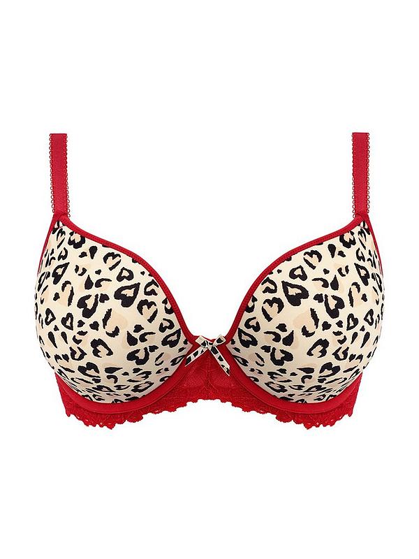 Cherish Me Reggiseno Con Ferretto E Coppe Preformate Effetto Push Up Leopard ULTIME TAGLIE PRONTA CONSEGNA