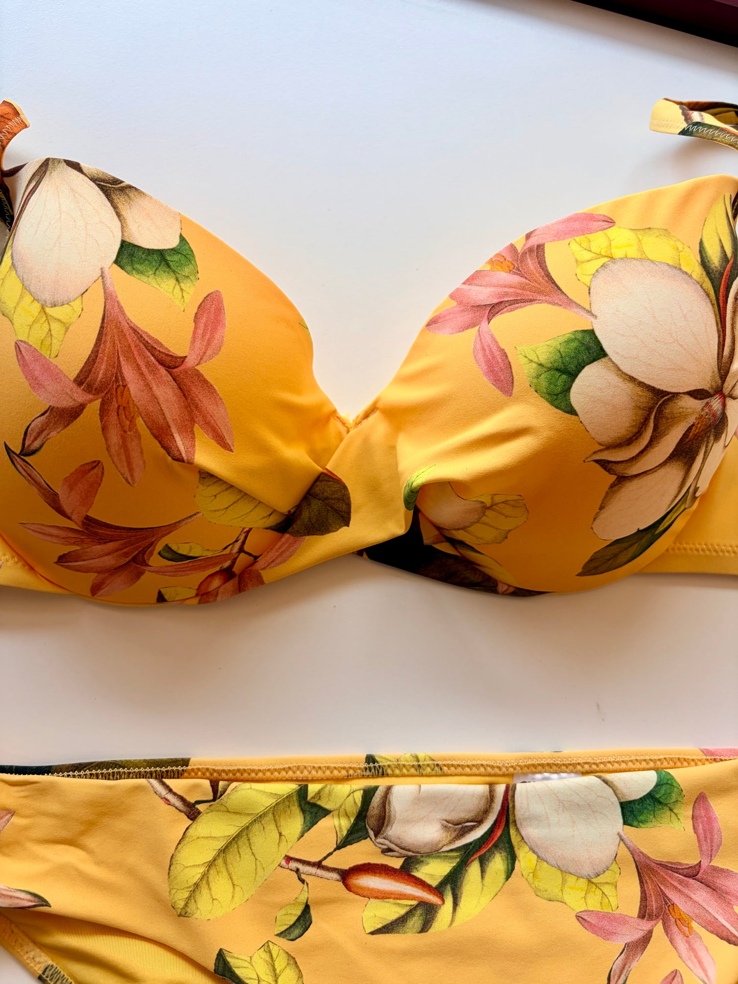 Reggiseno Costume Giallo Fantasia Fiori Gisela ULTIME TAGLIE PRONTA CONSEGNA