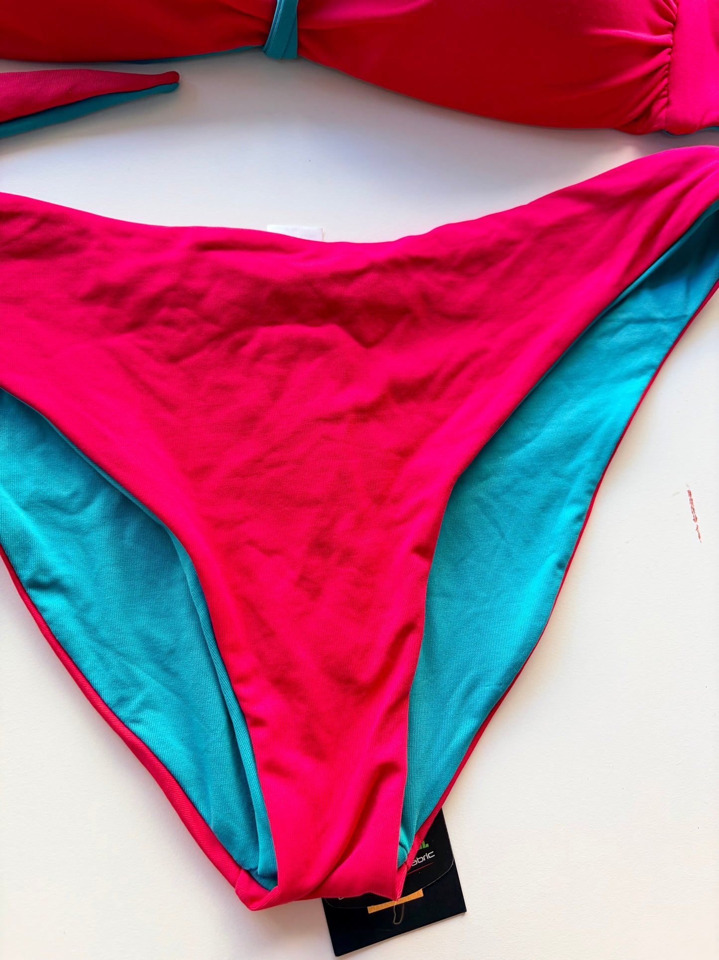 Slip Costume Double Face Ciliegia/Smeraldo ULTIME TAGLIE PRONTA CONSEGNA
