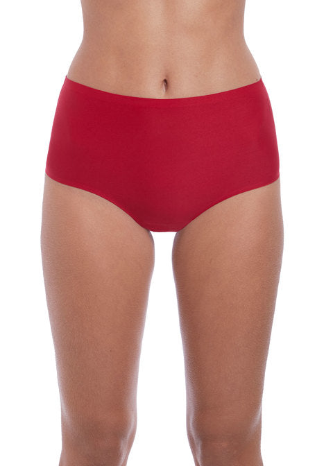 Fantasie Smoothease Slip A Vita Alta Liscio Effetto Taglio Laser Rosso
