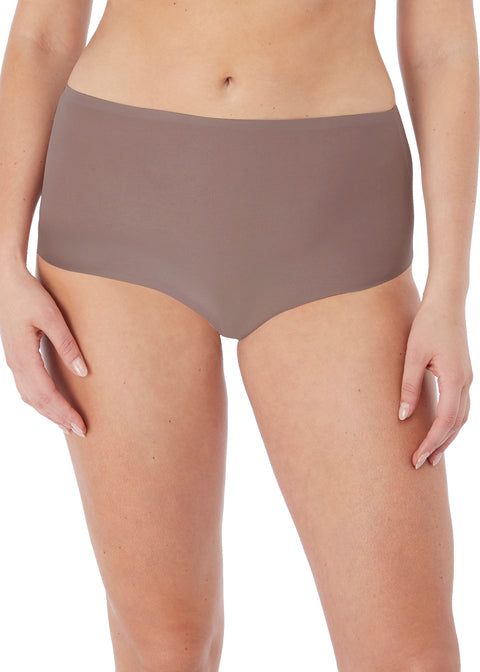 Fantasie Smoothease Slip A Vita Alta Liscio Effetto Taglio Laser Taupe