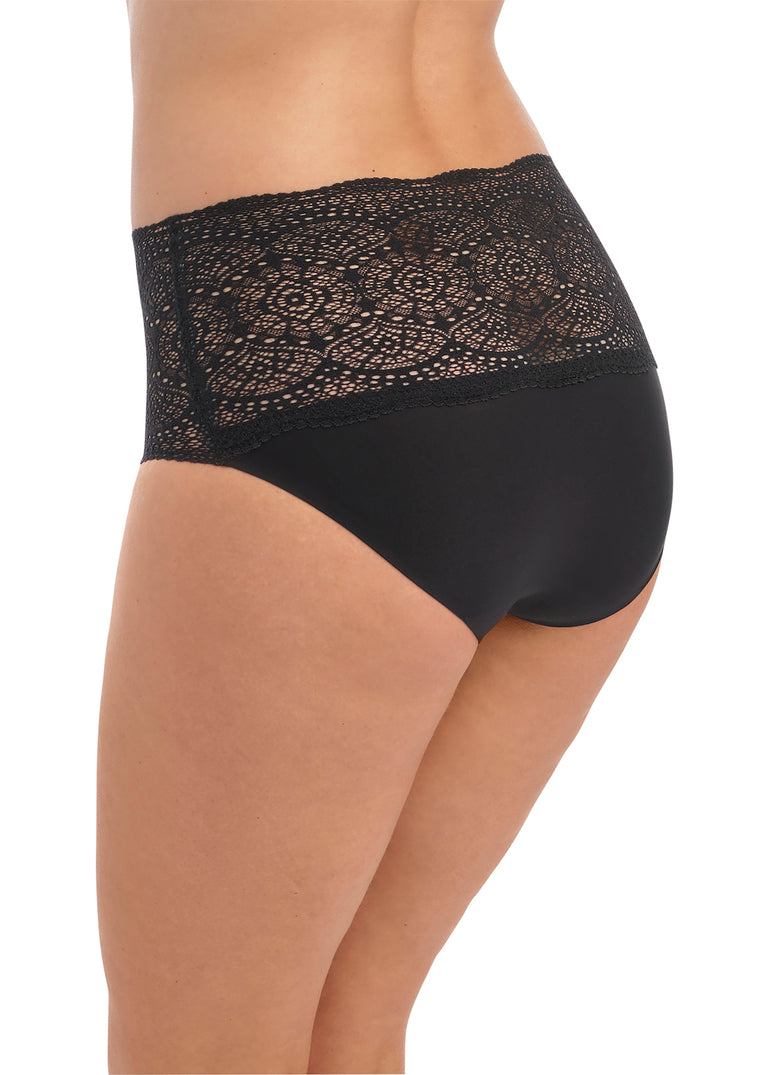Lace Ease Black Full Brief