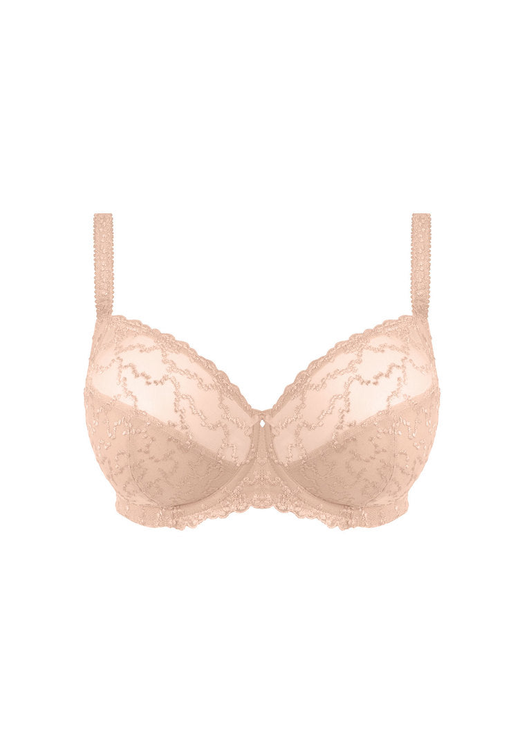 Ana Natural Beige Reggiseno Con Ferretto E Coppe Soft Ricamate