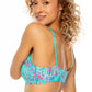 Paloma Pink Bralette Senza Ferretto Con Coppe Morbide Fantasia Oceano
