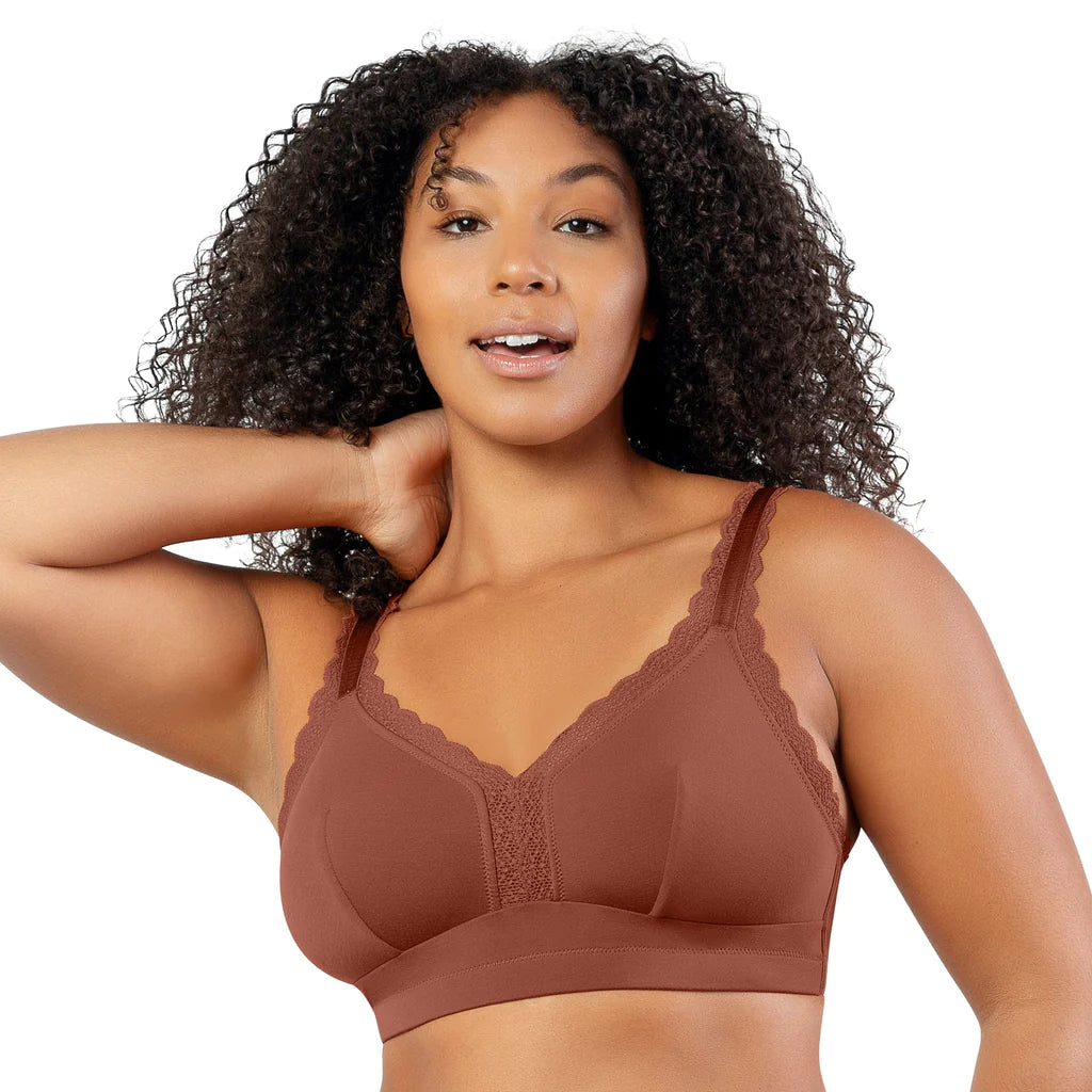 Dalis Bralette Cotone Senza Ferretto E Coppe Morbide Non Preformate Cinnamon ULTIME TAGLIE PRONTA CONSEGNA