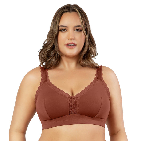 Dalis Bralette Cotone Senza Ferretto E Coppe Morbide Non Preformate Cinnamon ULTIME TAGLIE PRONTA CONSEGNA