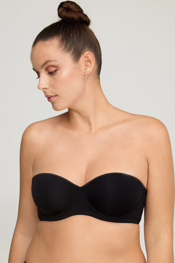 Natalia Reggiseno a Fascia Nero W1811 ULTIME TAGLIE PRONTA CONSEGNA
