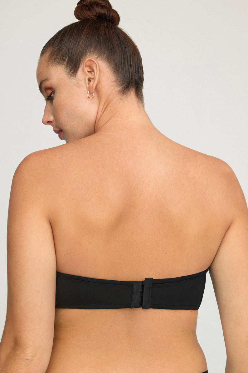 Natalia Reggiseno a Fascia Nero W1811 ULTIME TAGLIE PRONTA CONSEGNA