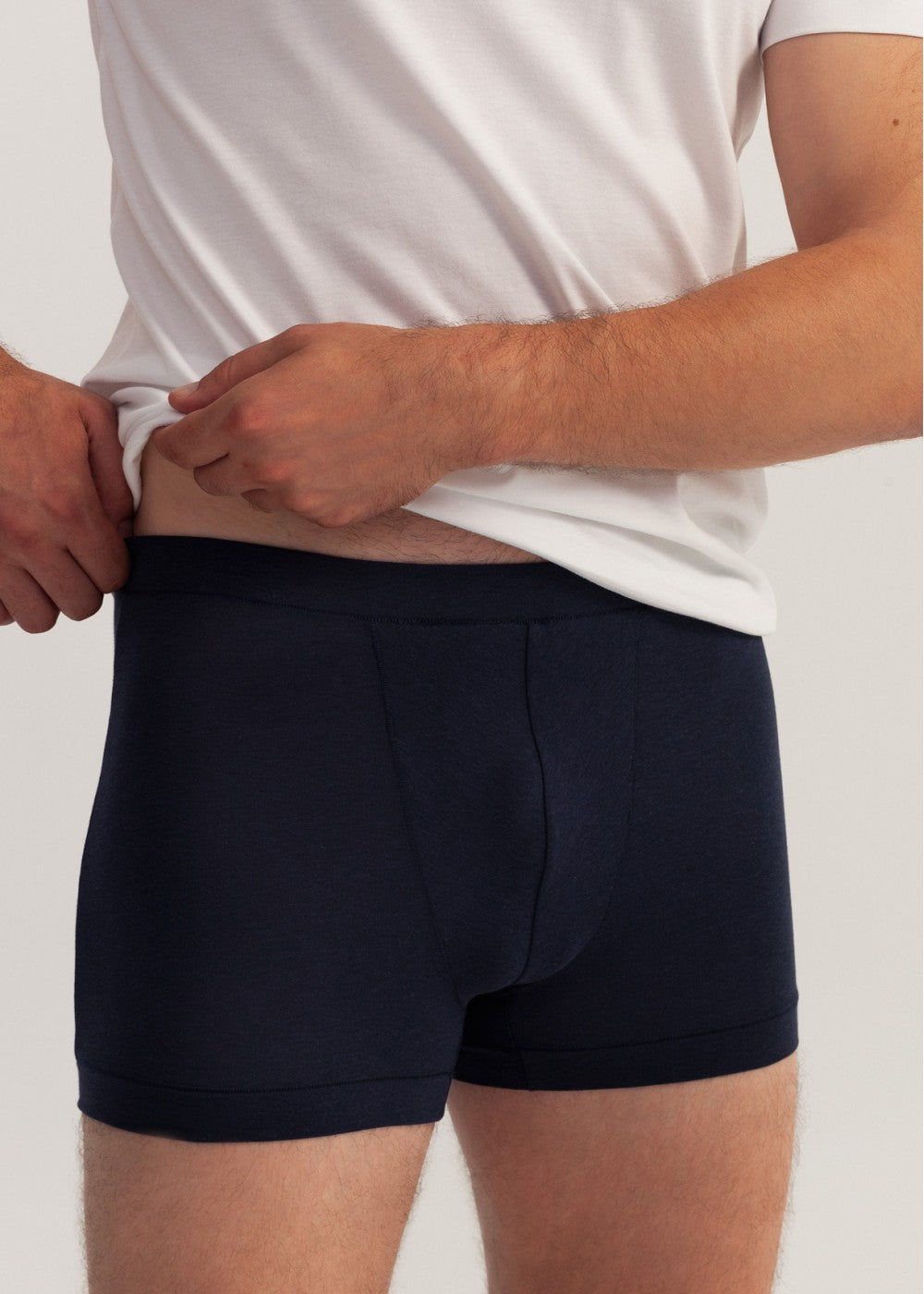 Boxer uomo Bamboo e Cotone Blu Marino
