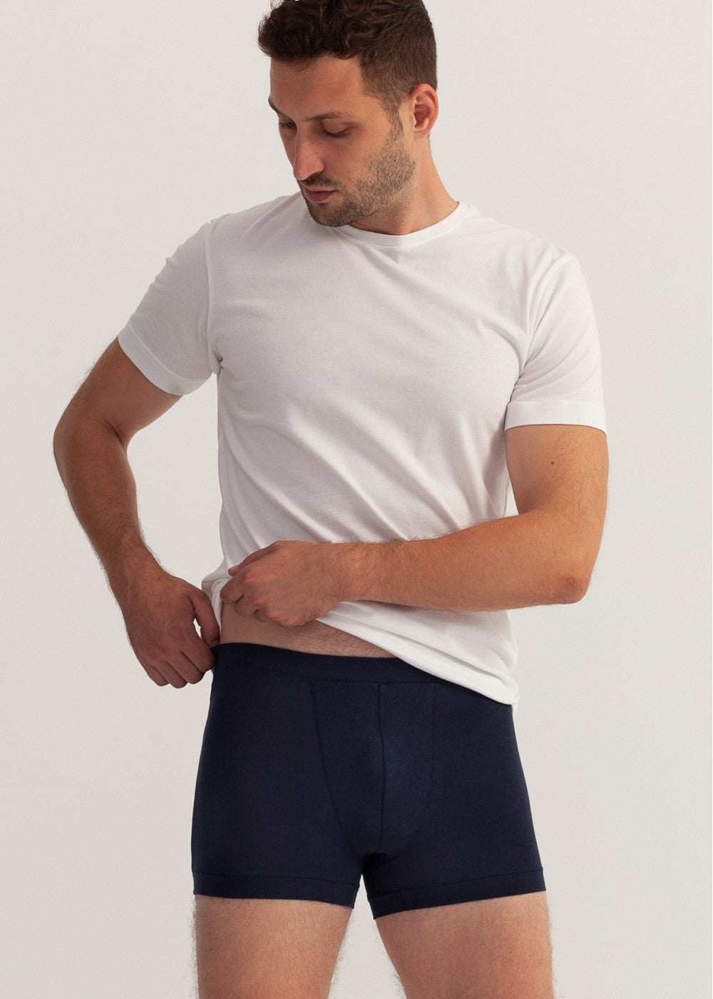 Boxer uomo Bamboo e Cotone Blu Marino