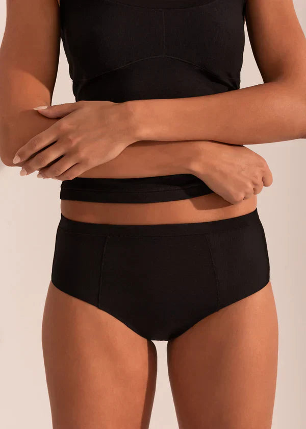 Slip Bamboo vita alta  Nero 220026X PRONTA CONSEGNA