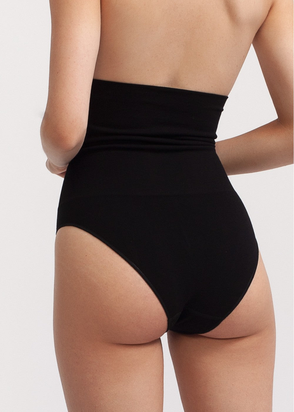 Guaina a vita alta Shapewear Bamboo Nero