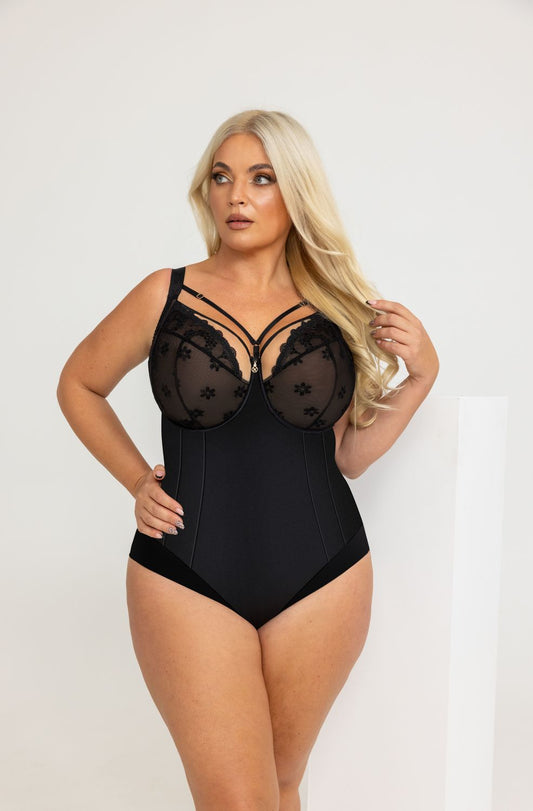 Krisline Fortuna Body Contenitivo E Modellante Con Coppe Soft Nero