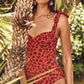 Costume intero leopardato rosso ULTIME TAGLIE PRONTA CONSEGNA
