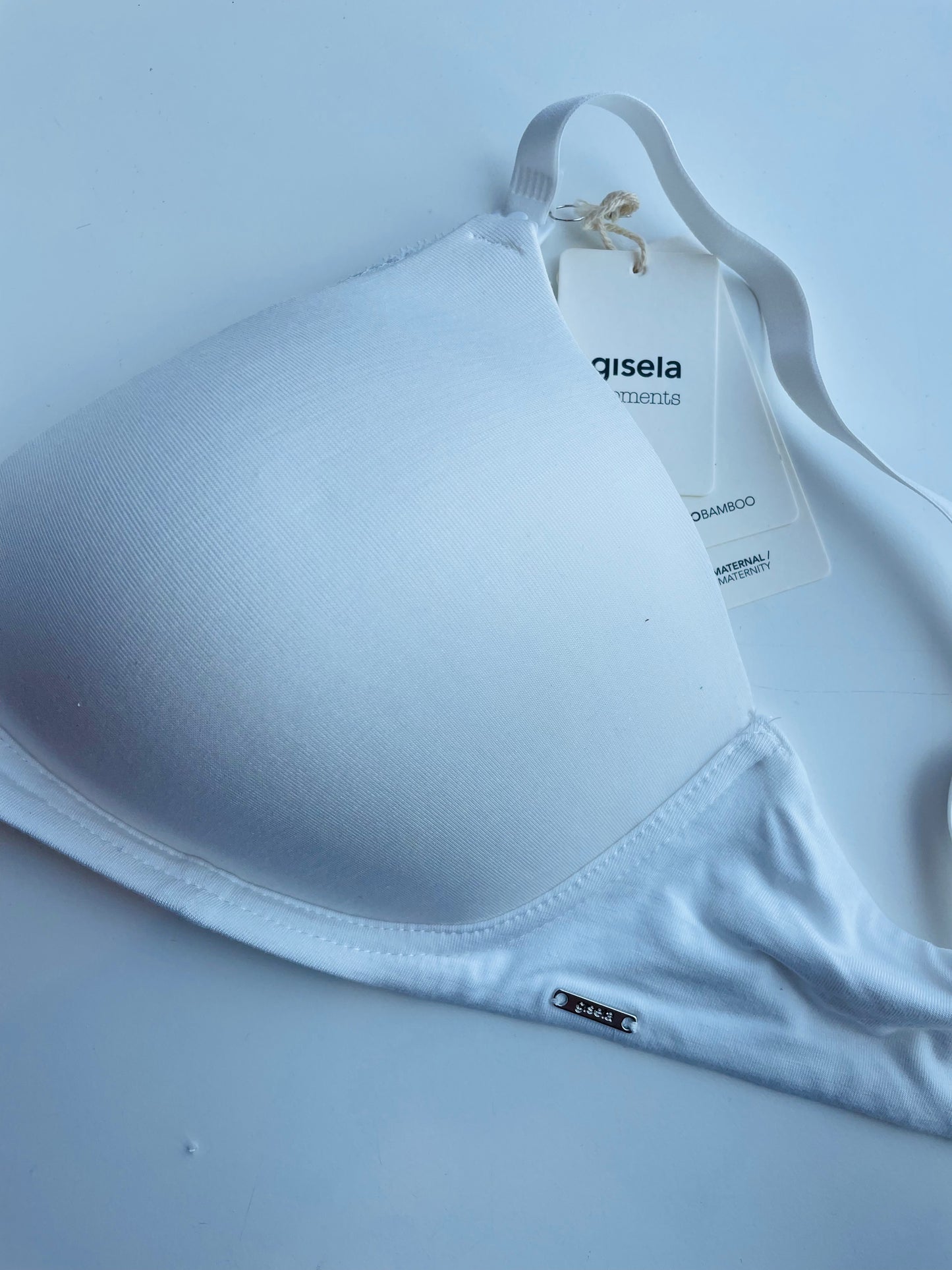 Reggiseno da allattamento in fibra di bambù 0377 Bianco ULTIME TAGLIE PRONTA CONSEGNA-ARTICOLO IN SVENDITA FINALE-NON SOGGETTO A RESI O CAMBI