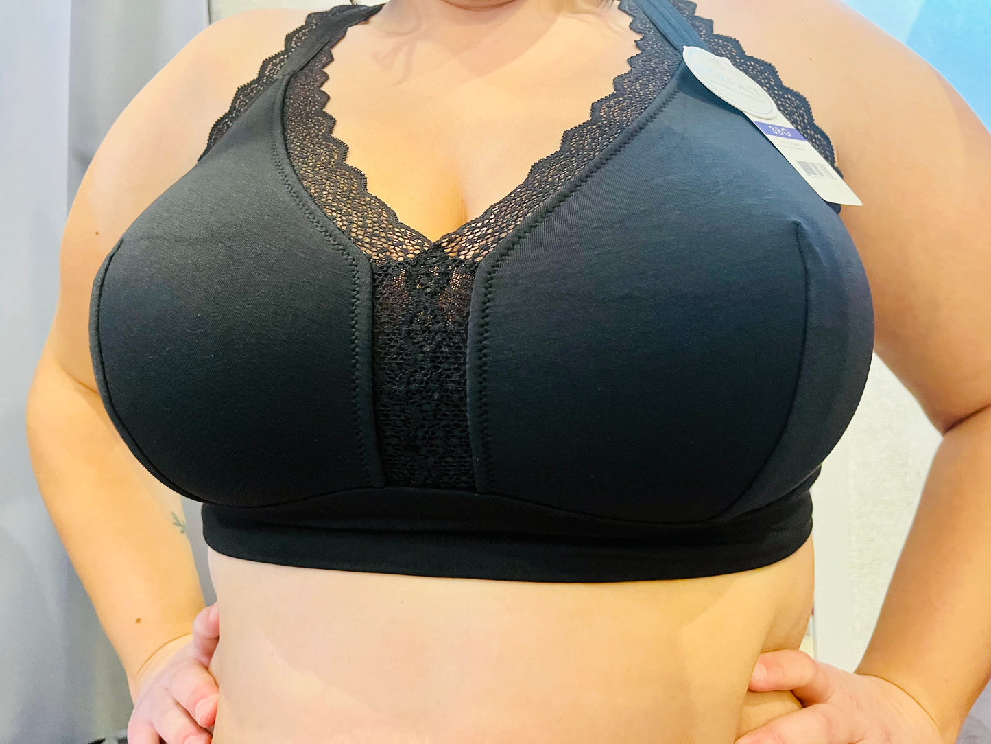 Dalis Bralette Cotone Senza Ferretto E Coppe Morbide Non Preformate Nera ULTIME TAGLIE PRONTA CONSEGNA