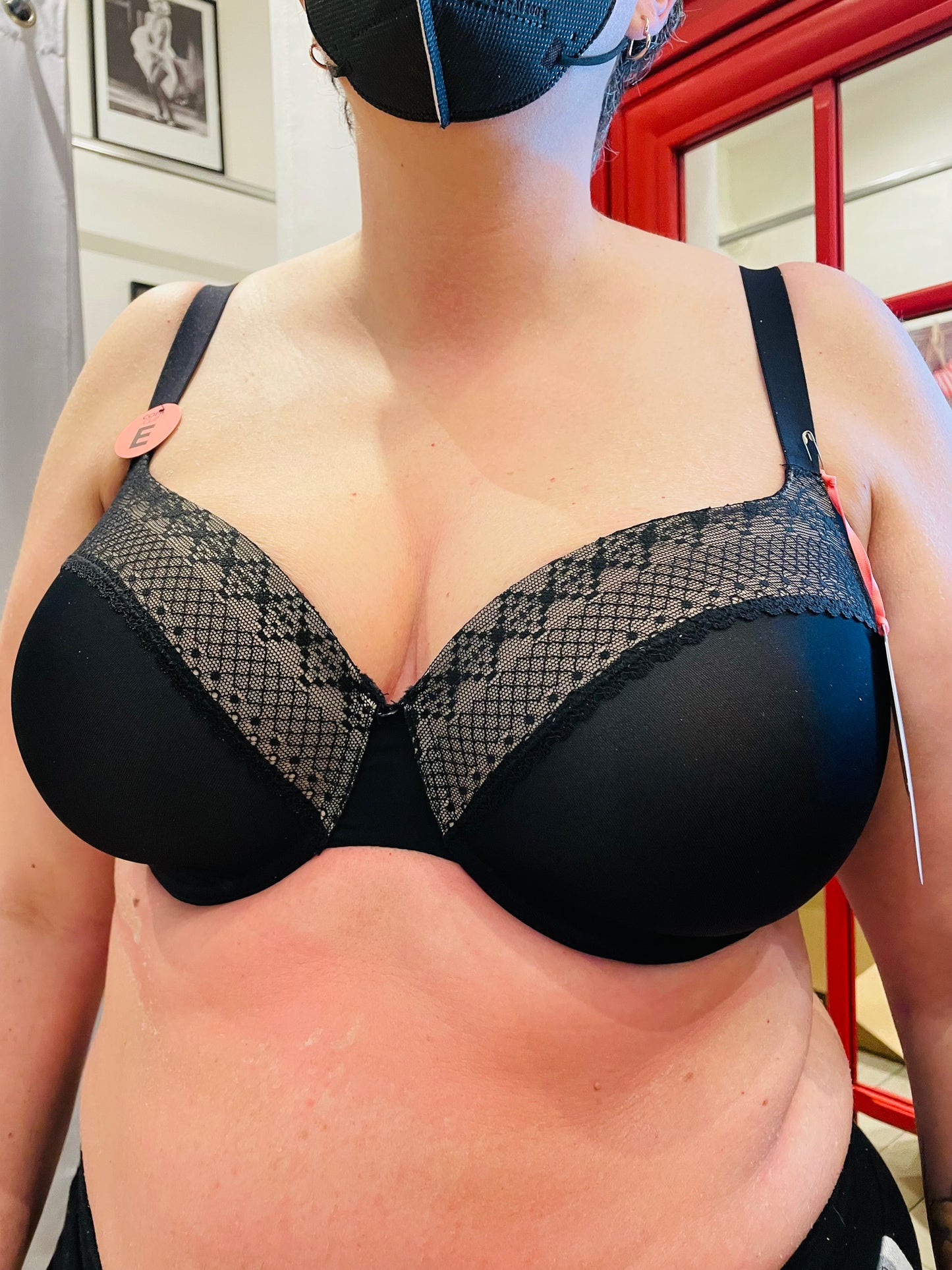 Reggiseno GISELA con ferretto e copertura ascellare Nero 0362 ULTIME TAGLIE PRONTA CONSEGNA-ARTICOLO IN SVENDITA FINALE-NON SOGGETTO A RESI O CAMBI