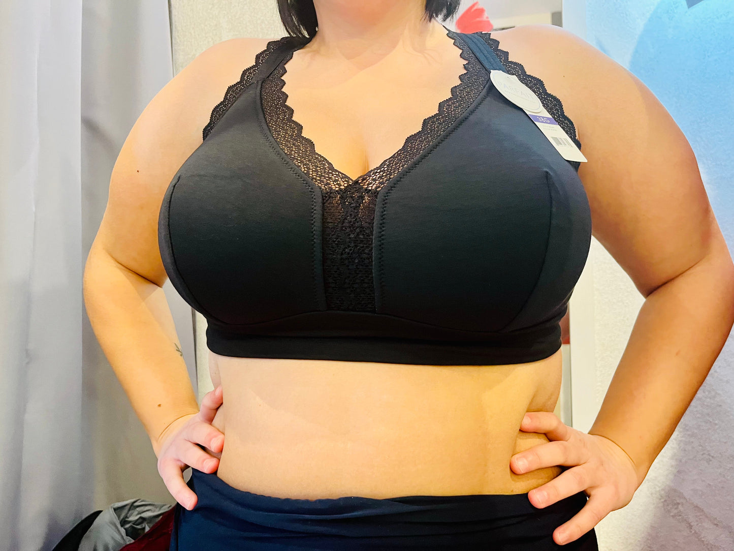 Dalis Bralette Cotone Senza Ferretto E Coppe Morbide Non Preformate Nera ULTIME TAGLIE PRONTA CONSEGNA