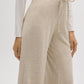 Pantaloni A Vita Alta Felpati Melange Sand 70672