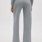 Pantaloni A Vita Alta Felpati Gris Melange 70672