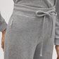 Pantaloni A Vita Alta Felpati Gris Melange 70672