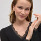 T-Shirt A Maniche Lunghe In Bamboo Nero 19458