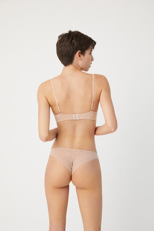 Slip Brasiliana 19672 Laser e Pizzo Nude
