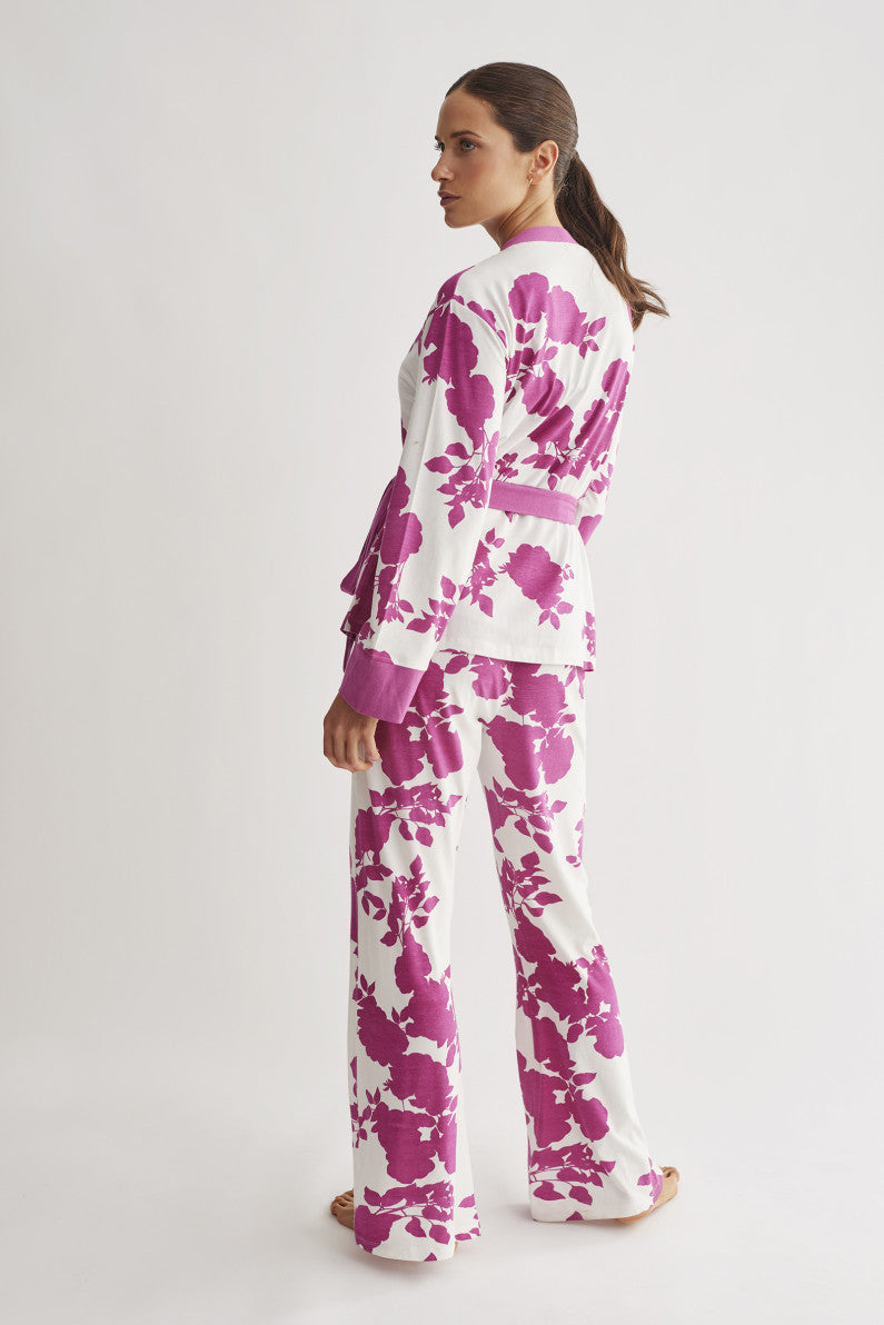 Pigiama 3 Pezzi: canottiera-kimono -pantalone N16023