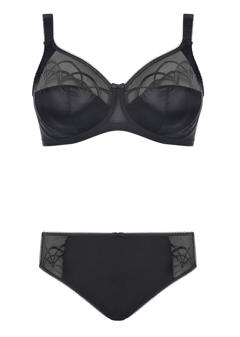 Cate Black Reggiseno Con Ferretto E Coppe Soft Ricamate