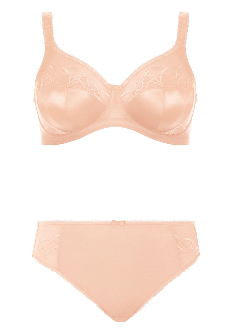 Cate Latte Reggiseno Con Ferretto E Coppe Soft Ricamate