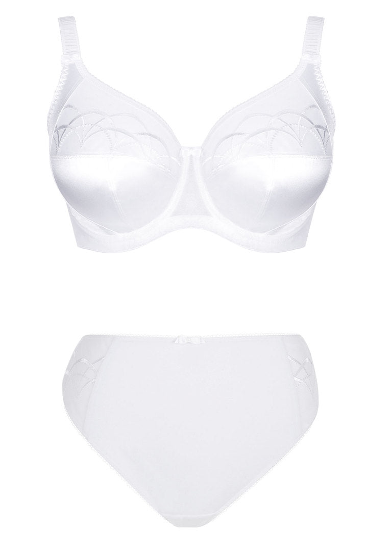 Cate White Reggiseno Con Ferretto E Coppe Soft Ricamate