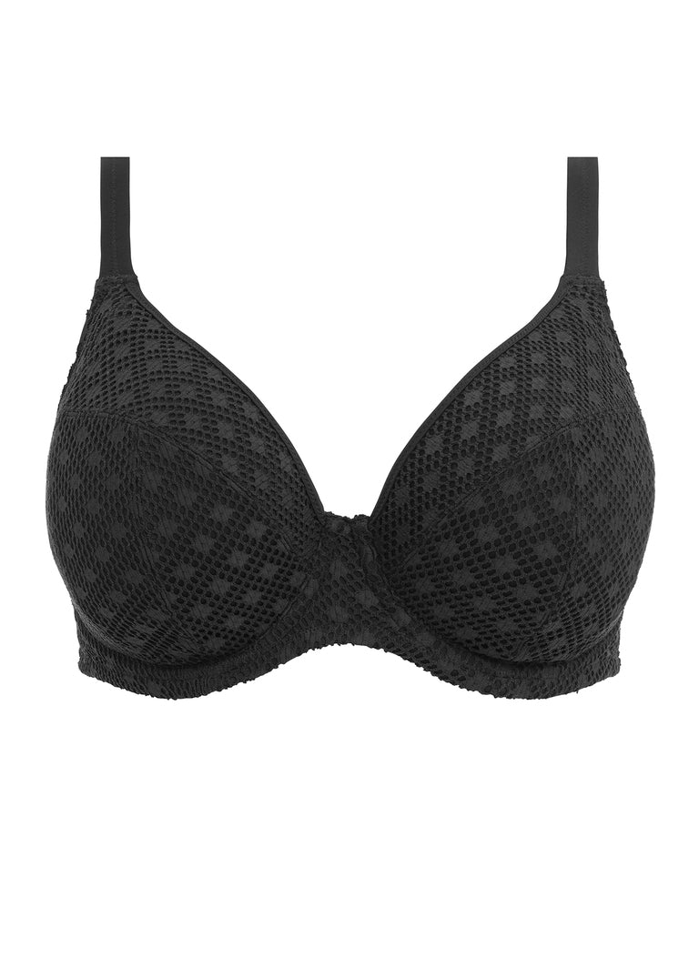 Bazaruto Black UW Plunge Bikini Top