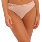 Fantasie Reflect Slip A Vita Bassa con Pizzo e Microfibra Taglio Laser Natural Beige