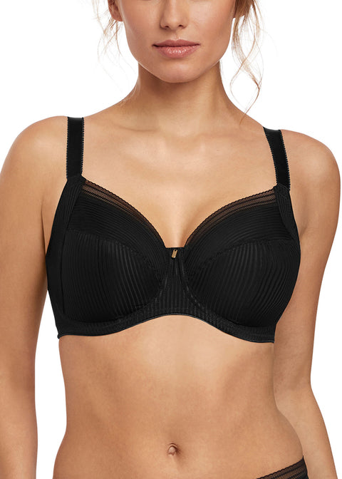 Fusion Nero Reggiseno Con Coppe Non Preformate E Ferretto