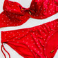 Slip Costume Rosso Pois Gisela ULTIME TAGLIE PRONTA CONSEGNA