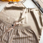 Pigiamino Exes Canotta Raso e Pantaloncino Platino Dettagli Lurex D1301