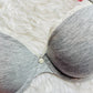 Reggiseno cotone basico con ferretto Grigio 0301 ULTIME TAGLIE PRONTA CONSEGNA-ARTICOLO IN SVENDITA FINALE-NON SOGGETTO A RESI O CAMBI