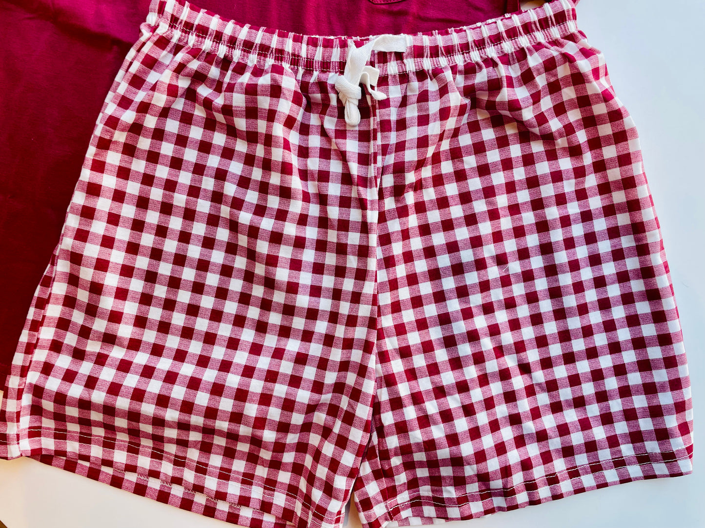 Pigiama T-shirt + pantaloncino quadri