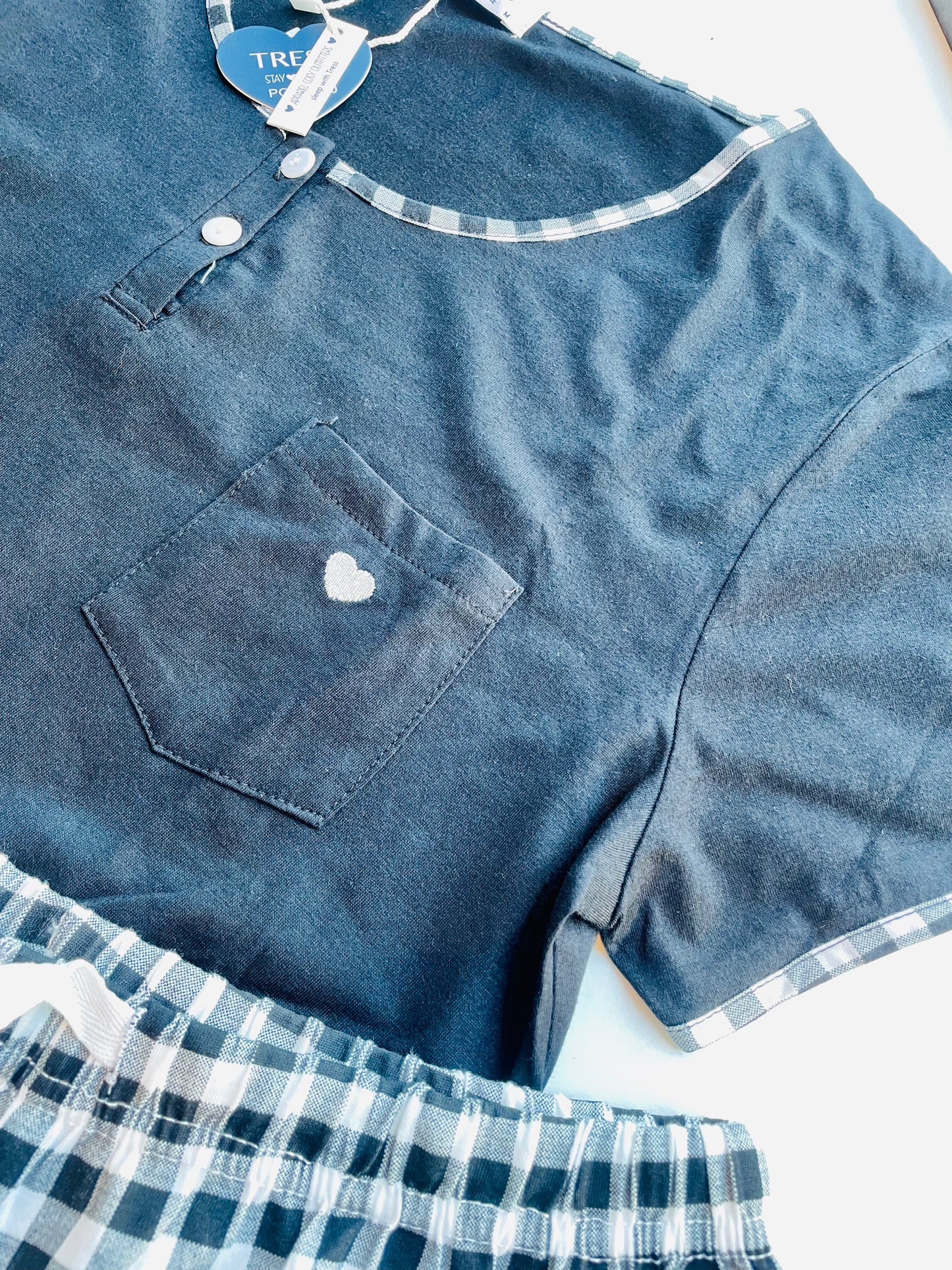 Pigiama T-shirt + pantaloncino quadri