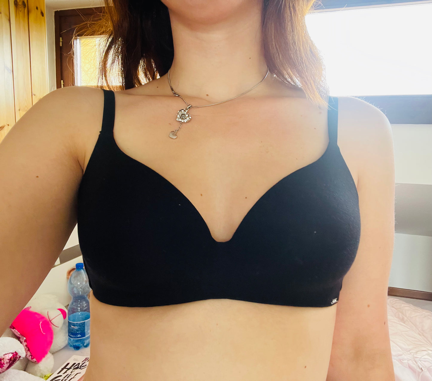Reggiseno in fibra di bambù senza ferretto 0378 Nero/ Bianco Prodotto in Svendita Finale