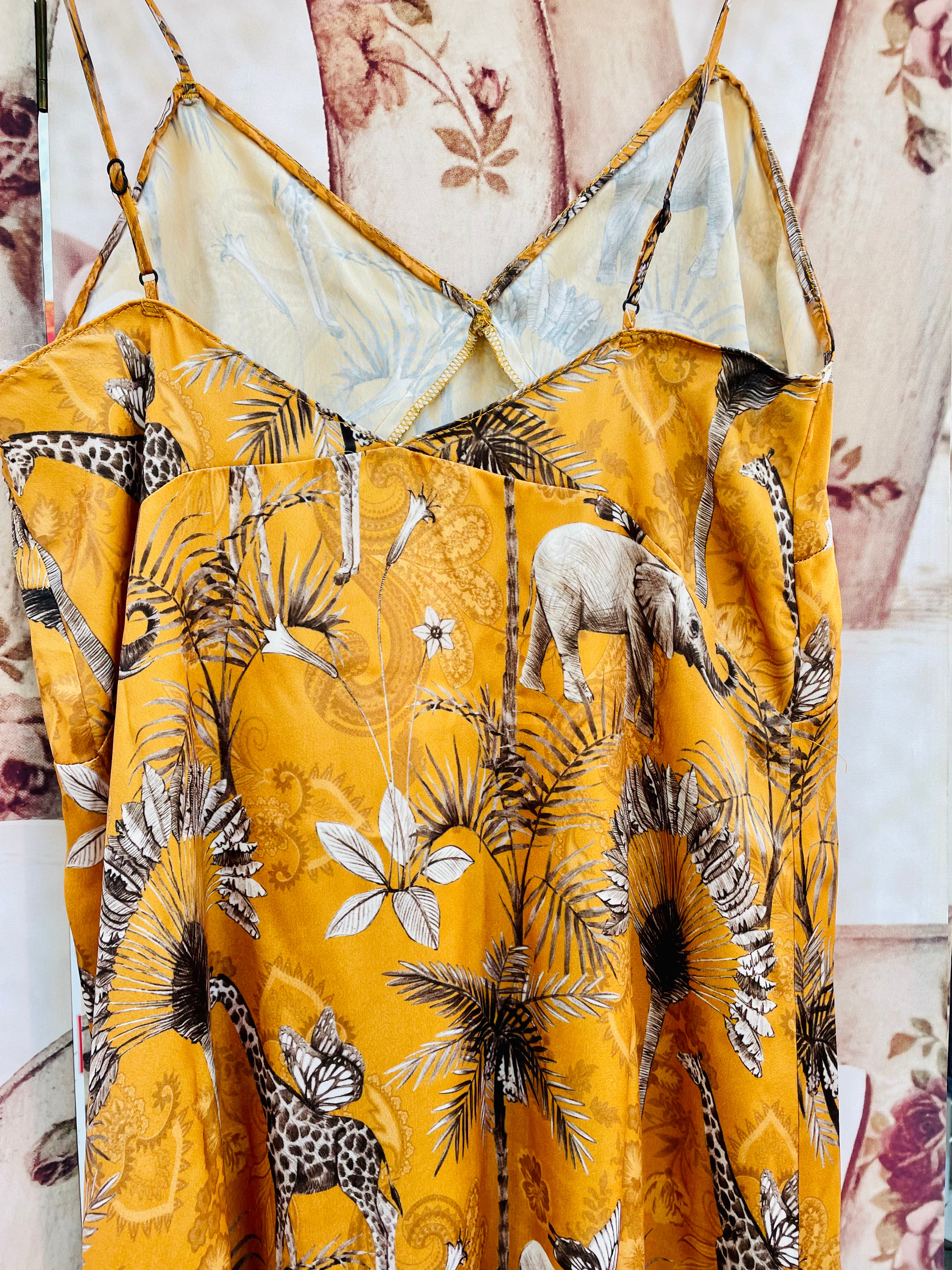 Sottoveste raso  fantasia safari 1965