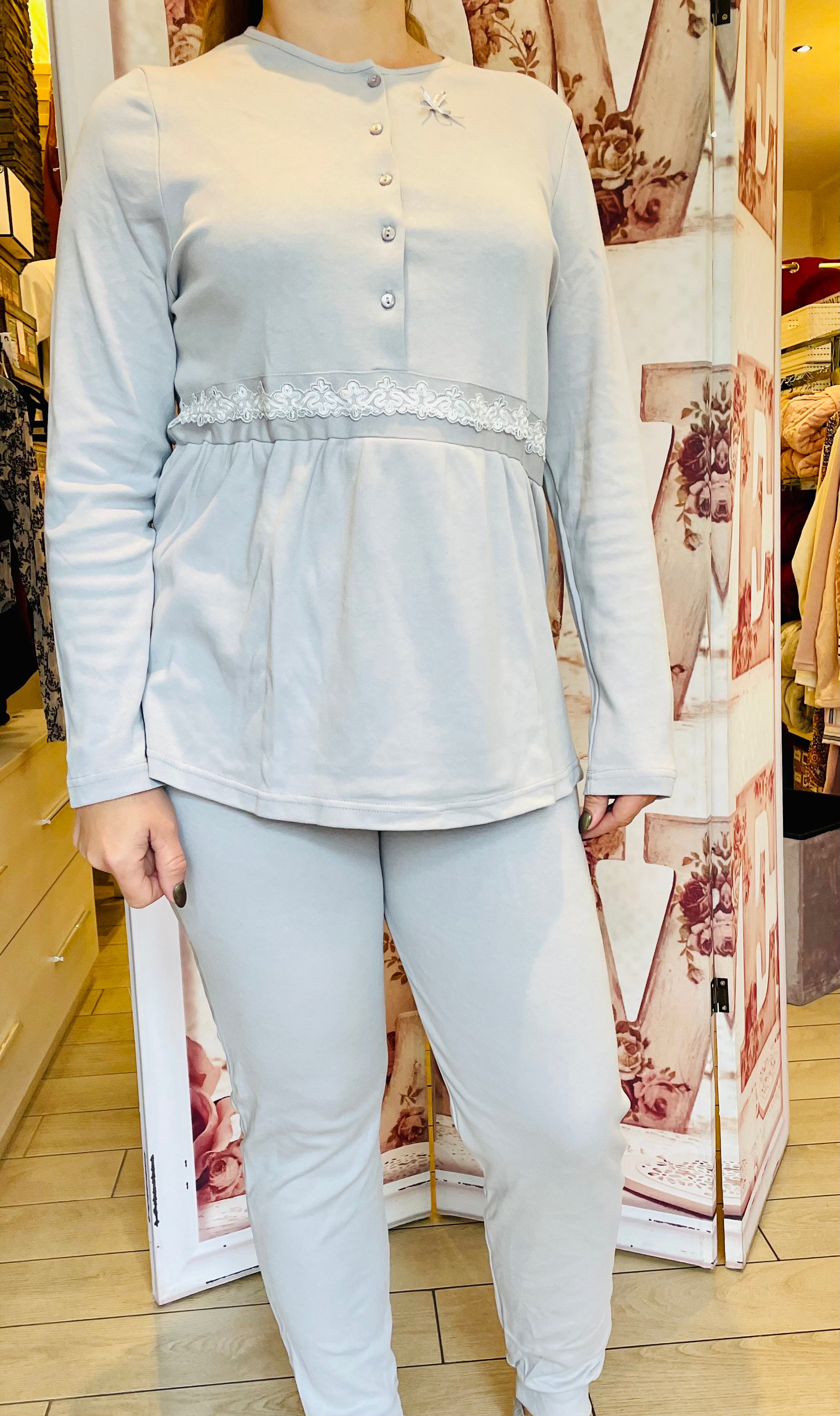 Pigiama modello serafino LUNATICA 12107 Fino alla 52!