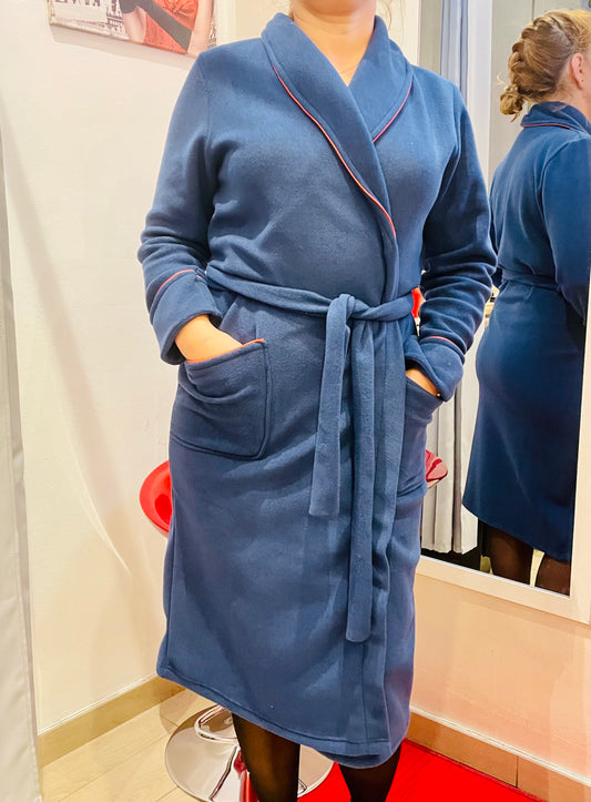 Vestaglia lunga con cordone pile Taglie fino alla 54!