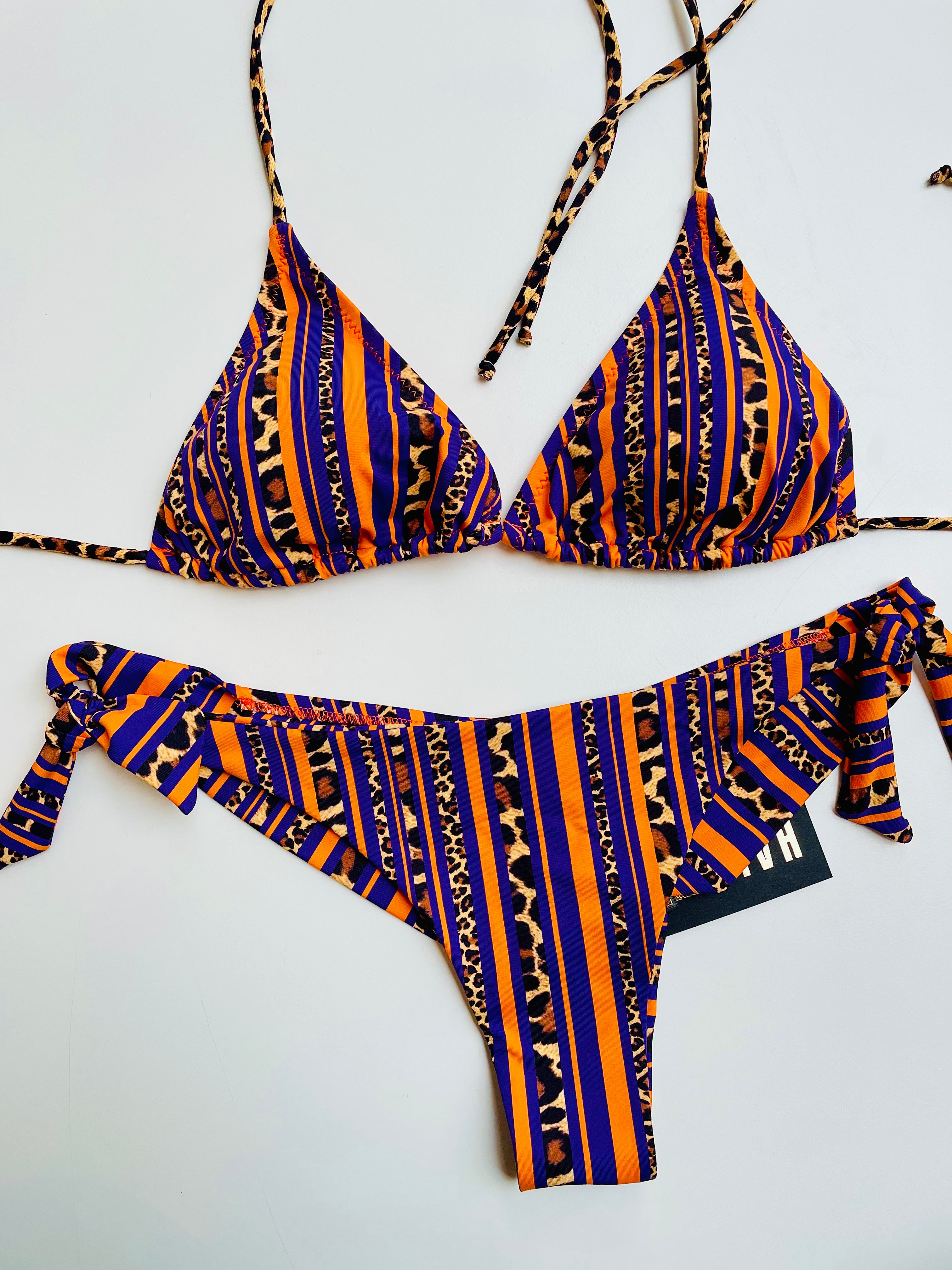 Vera triangolo e brasiliana fantasia leopardata COMPLETO