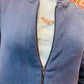 Giacca in pile blu con zip e tasche