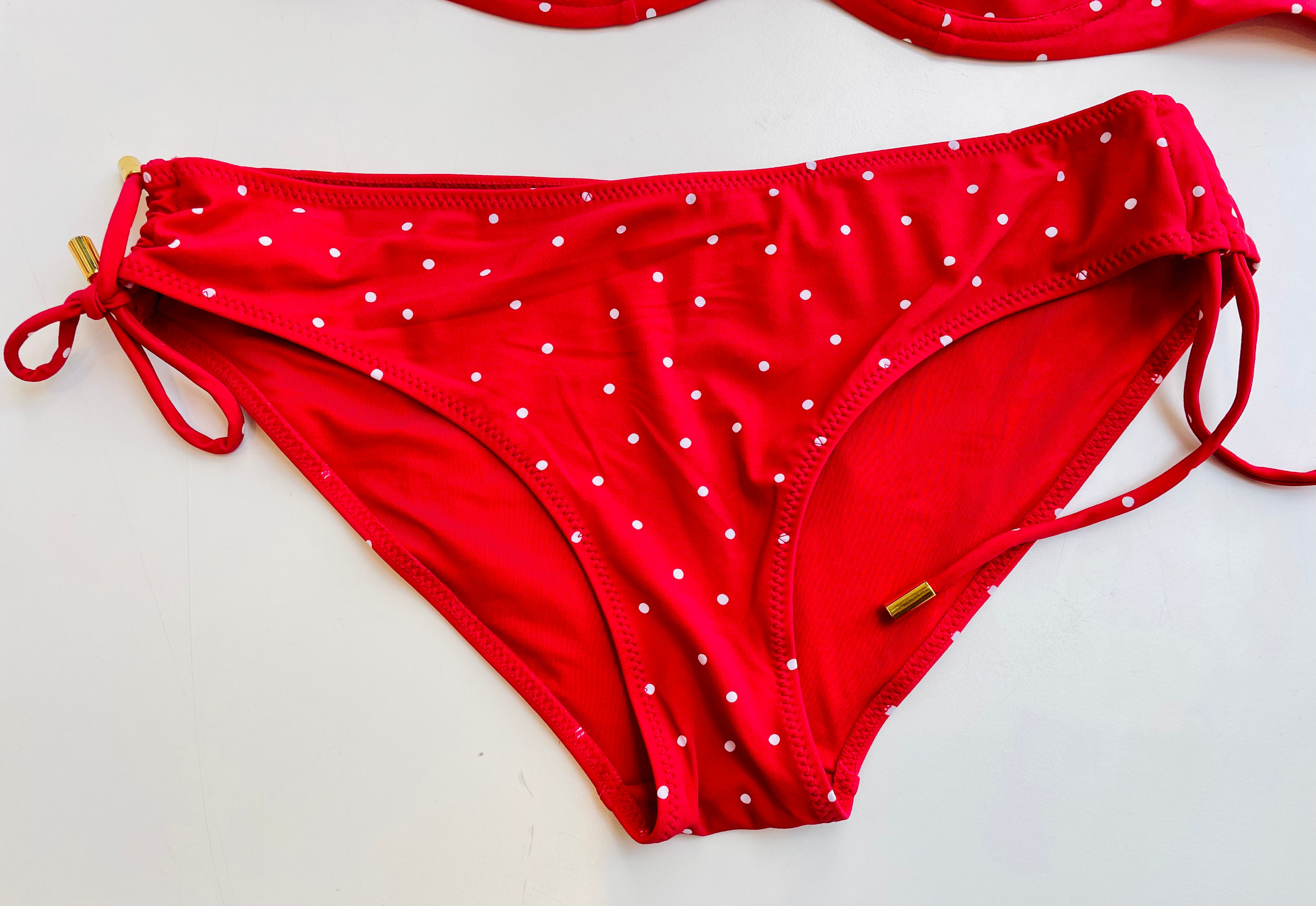 Costume due pezzi Rosso pois GISELA