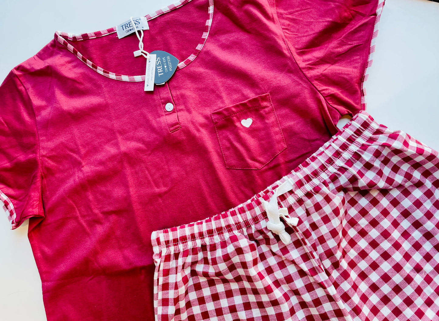 Pigiama T-shirt + pantaloncino quadri