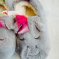 Ciabatte unicorno grigio