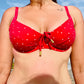 Slip Costume Rosso Pois Gisela ULTIME TAGLIE PRONTA CONSEGNA